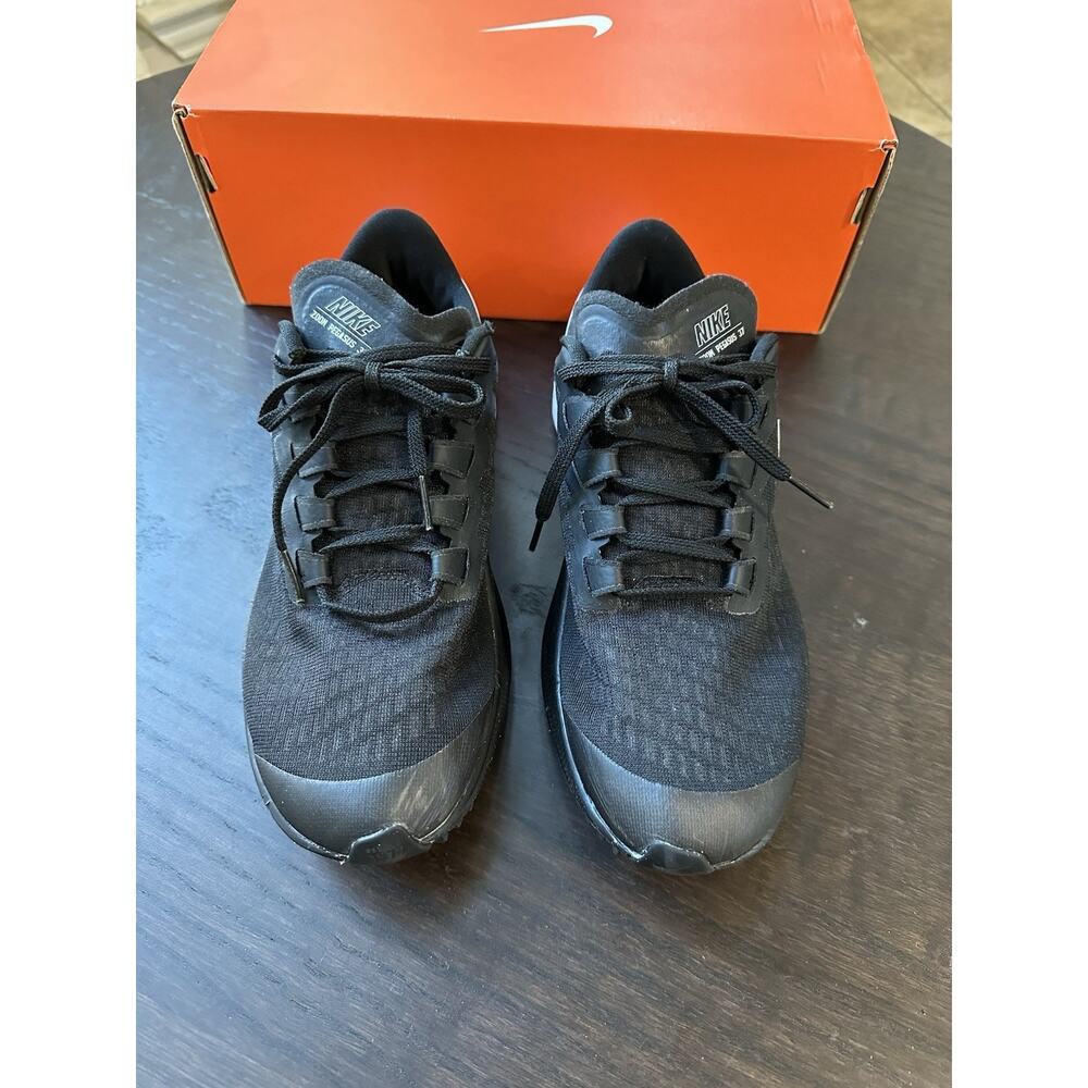 Nike Air Zoom Pegasus 37 (GS) Black Running Shoes Sneakers Size 7Y